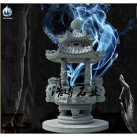 寺庙香炉雕刻